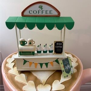 Lucky Lane St Patrick’s Day Irish Coffee Bar Cart Table Decor